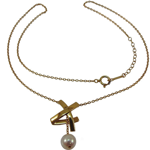 タサキ　K18　パール　ペンダントネックレス