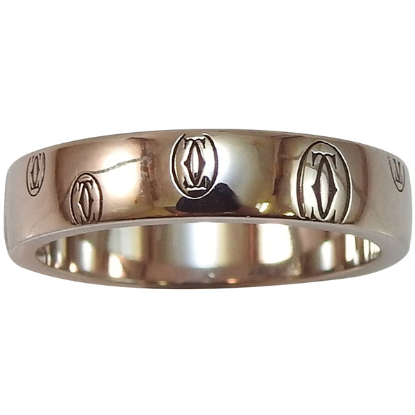 カルティエ 750WG ハッピーバースデー リング