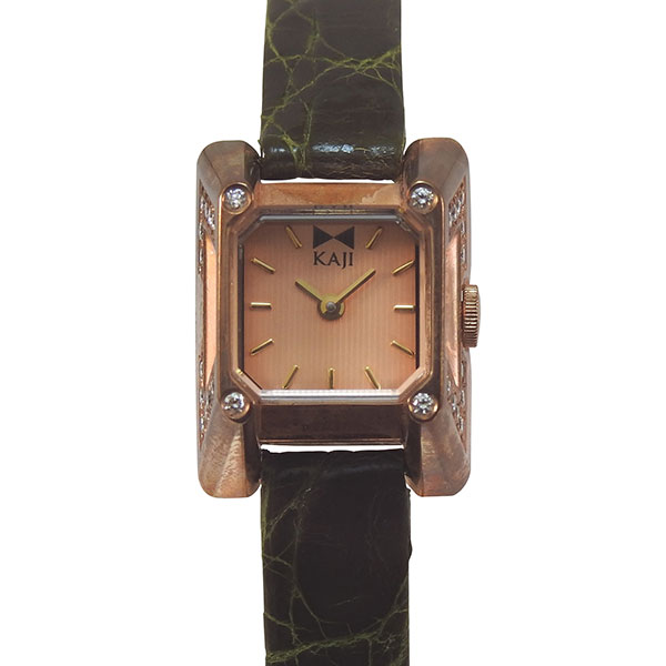 K18YG 梶光夫 ジュエリーウォッチ